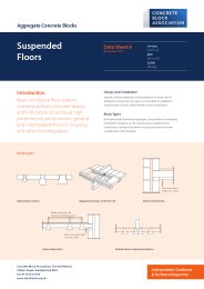 Aggregate concrete blocks: suspended floors