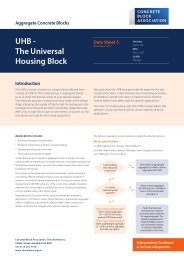 Aggregate concrete blocks: UHB - the universal housing block