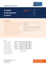 Aggregate concrete blocks: a guide to movement control