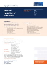 Aggregate concrete blocks: external insulation of solid walls