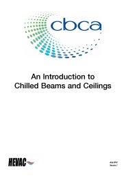 An introduction to chilled beams and ceilings