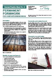 Permanent formwork for composite bridge decks
