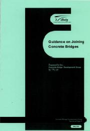 Guidance on joining concrete bridges