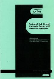 Testing of high strength concrete beams with limestone aggregates