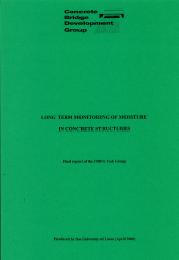 Long term monitoring of moisture in concrete structures