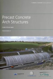 Precast concrete arch structures