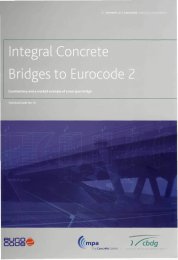 Integral concrete bridges to Eurocode 2: Commentary and a worked example of a two span bridge