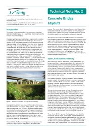 Concrete bridge layouts