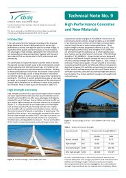 High performance concretes and new materials