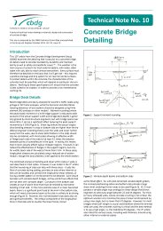 Concrete bridge detailing