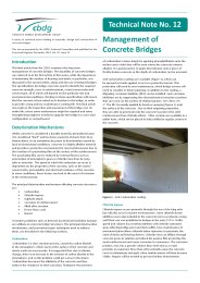 Management of concrete bridges