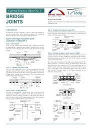 Bridge joints