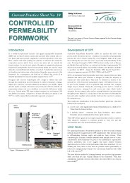 Controlled permeability formwork