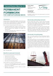 Permanent formwork for composite bridge decks