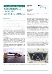 Incrementally launched concrete bridges