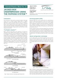Jacked box underbridges using the Ropkins system
