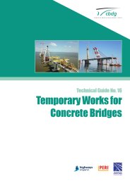 Temporary works for concrete bridges
