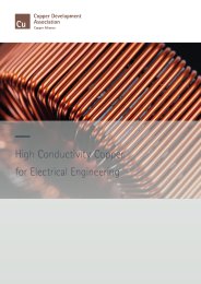 High conductivity copper for electrical engineering