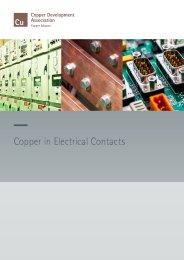 Copper in electrical contacts