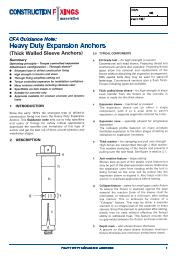 Heavy duty expansion anchors (Withdrawn)