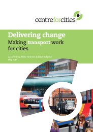 Delivering change: making transport work for cities