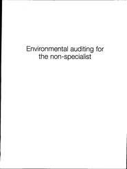 Environmental auditing for the non specialist
