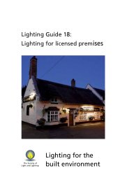 Lighting for licensed premises. 2nd edition