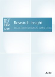 Research insight - circular economy principles for building services