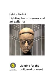 Lighting for the built environment. Lighting for museums and art galleries