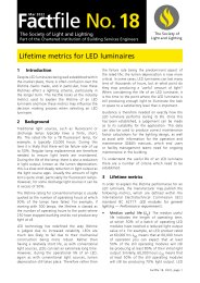 Lifetime metrics for LED luminaires