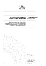 Collateral warranty: consultant - employer (including guidance notes ...