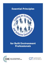 Essential principles for built environment professionals. Creating an accessible and inclusive environment