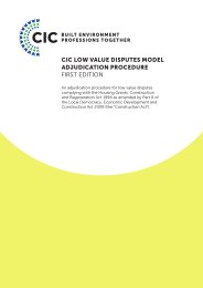 CIC low value disputes model adjudication procedure