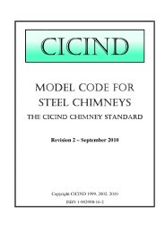 Model code for steel chimneys. The CICIND chimney standard