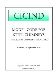 Model code for steel chimneys. The CICIND chimney standard