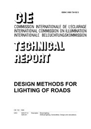 Design methods for lighting of roads
