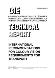 International recommendations for colour vision requirements for transport
