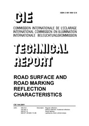 Road surface and road marking reflection characteristics