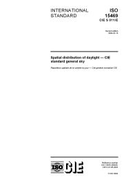 Spatial distribution of daylight - CIE standard general sky