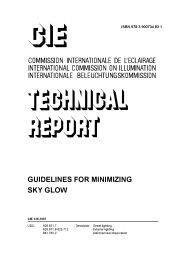 Guidelines for minimising sky glow