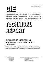 CIE guide to increasing accessibility in light and lighting: Vision data and design considerations for better visibility and lighting for older people and people with disabilities