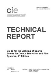 Guide for the lighting of sports events for colour television and film systems. 3rd edition