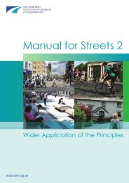 Manual for streets 2 - wider application of the principles