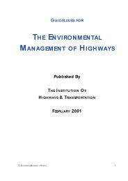 Environmental management of highways (EMH)