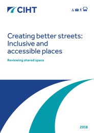 Creating better streets - inclusive and accessible places