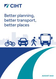 Better planning, better transport, better places