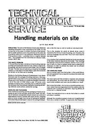 Handling materials on site