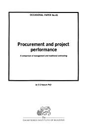Procurement and project performance