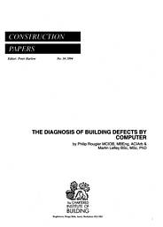 Diagnosis of building defects by computer - The Construction ...