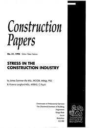 Stress in the construction industry